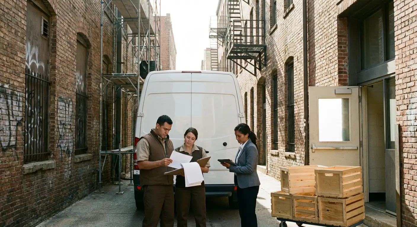 Carlsbad alley delivery access and clearance check