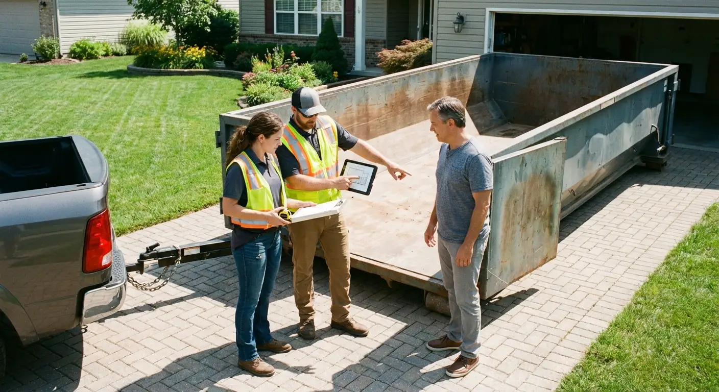 10 Yard Dumpster Rental Process in Carlsbad, CA