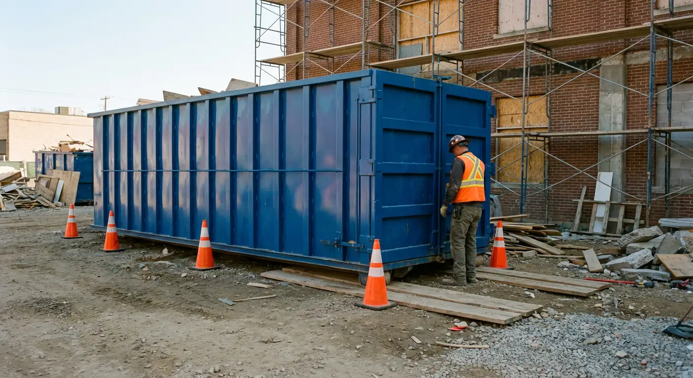 Safety inspection of dumpster placement site in Carlsbad, CA