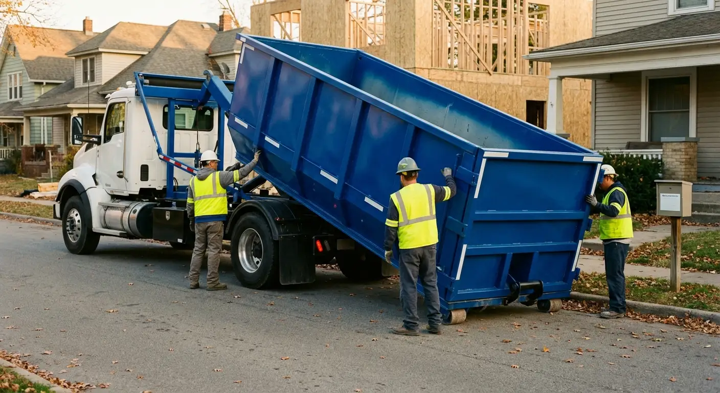 Construction dumpster delivery and waste management in Carlsbad