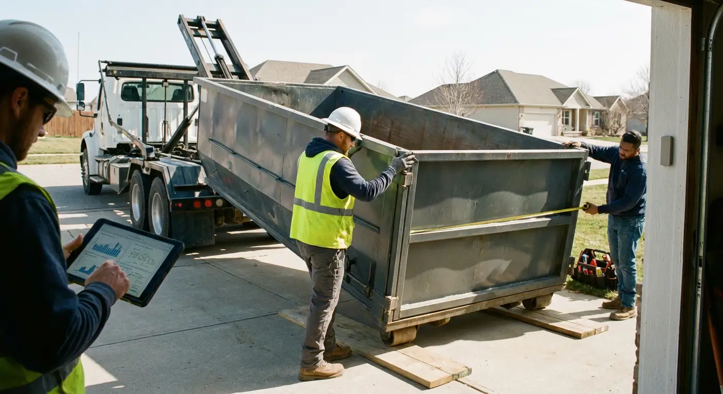 Roll-off dumpster dimensions and capacity guide in Carlsbad, CA
